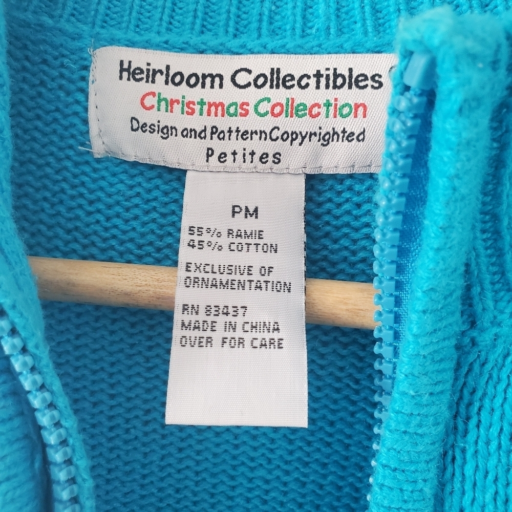 Vintage Heirloom Collectibles Snowman Cardigan - Picture 8 of 9